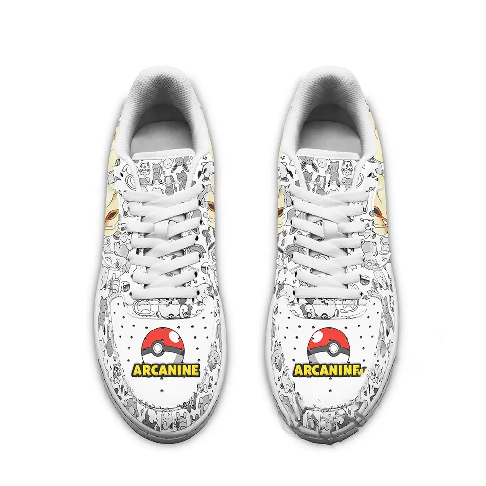 Arcanine Pokemon Fan Gift Idea Amazon Nike Air Force Shoes