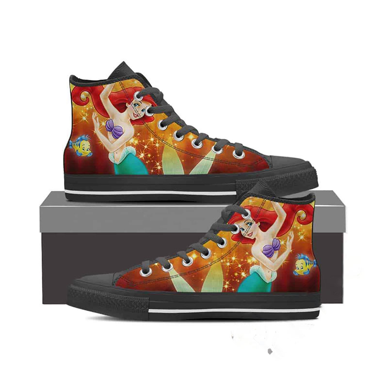 Ariel Mermaid High Top Shoes