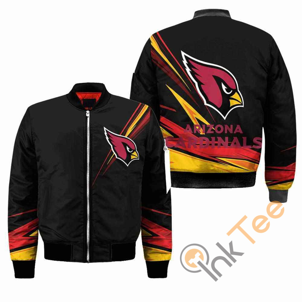 Arizona Cardinals NFL Black Apparel Best Christmas Gift For Fans Bomber Jacket