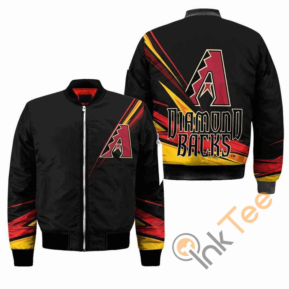 Arizona Diamondbacks MLB Black Apparel Best Christmas Gift For Fans Bomber Jacket