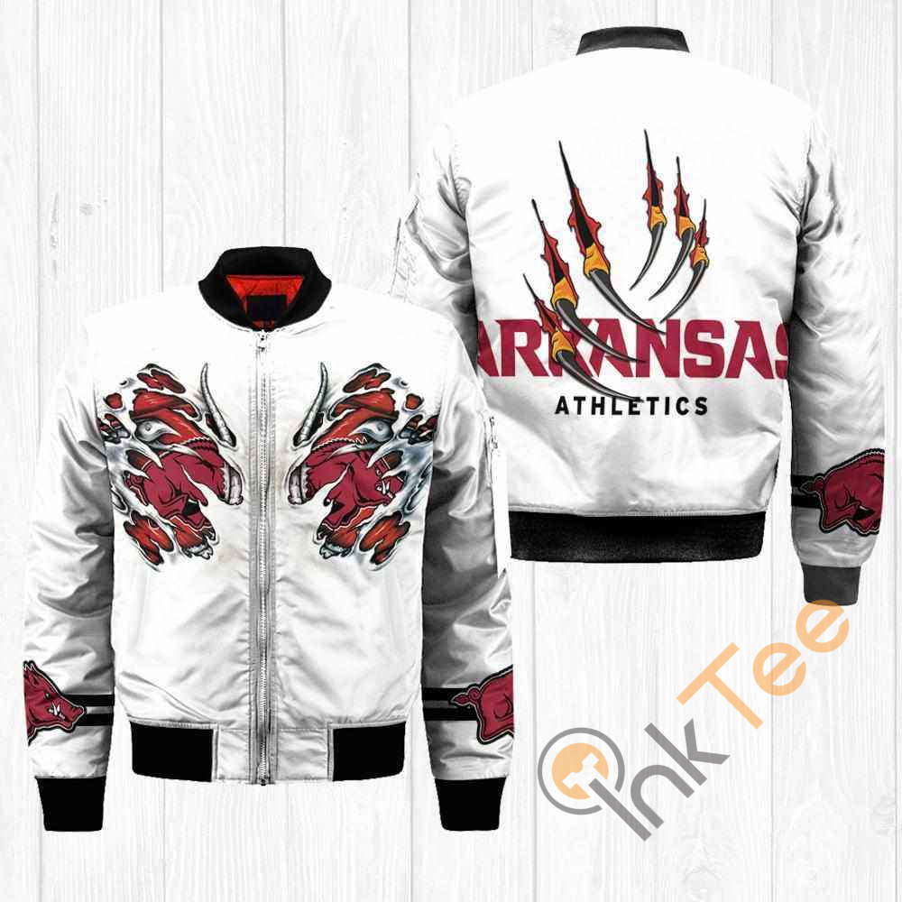 Arkansas Razorback NCAA Claws Apparel Best Christmas Gift For Fans Bomber Jacket