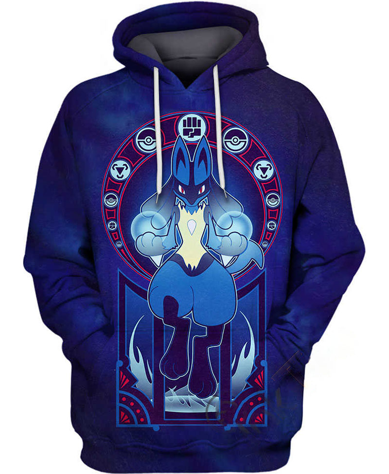 Art Of Fighter Lucario Hoodie 3D