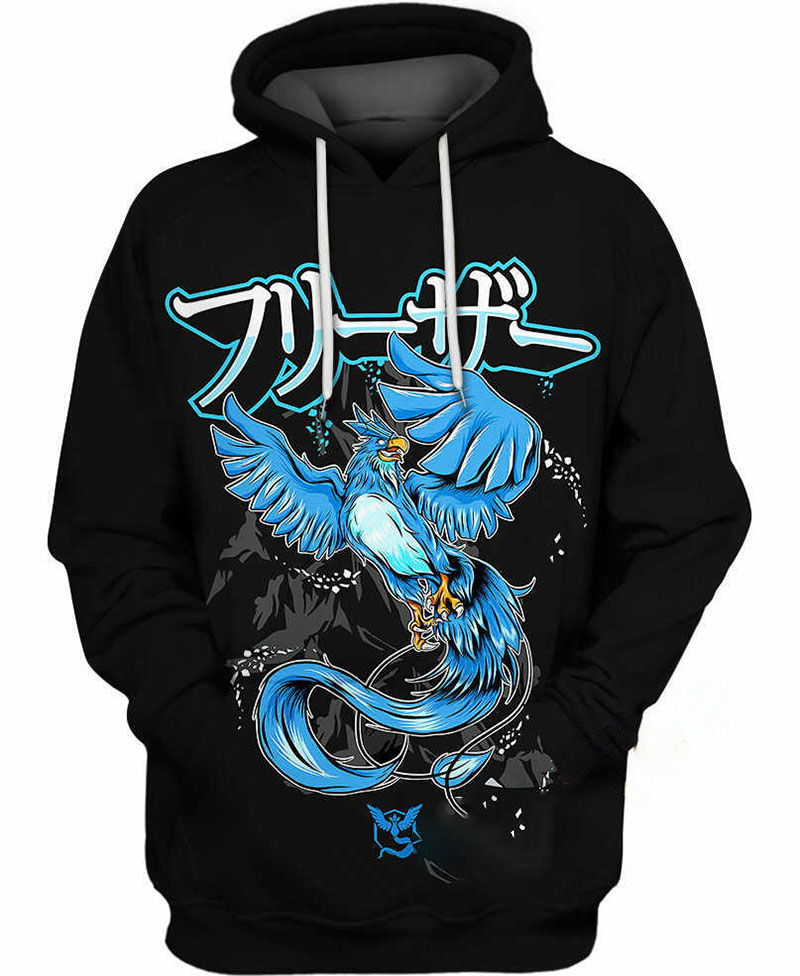 Articuno Pokemon Hoodie 3D
