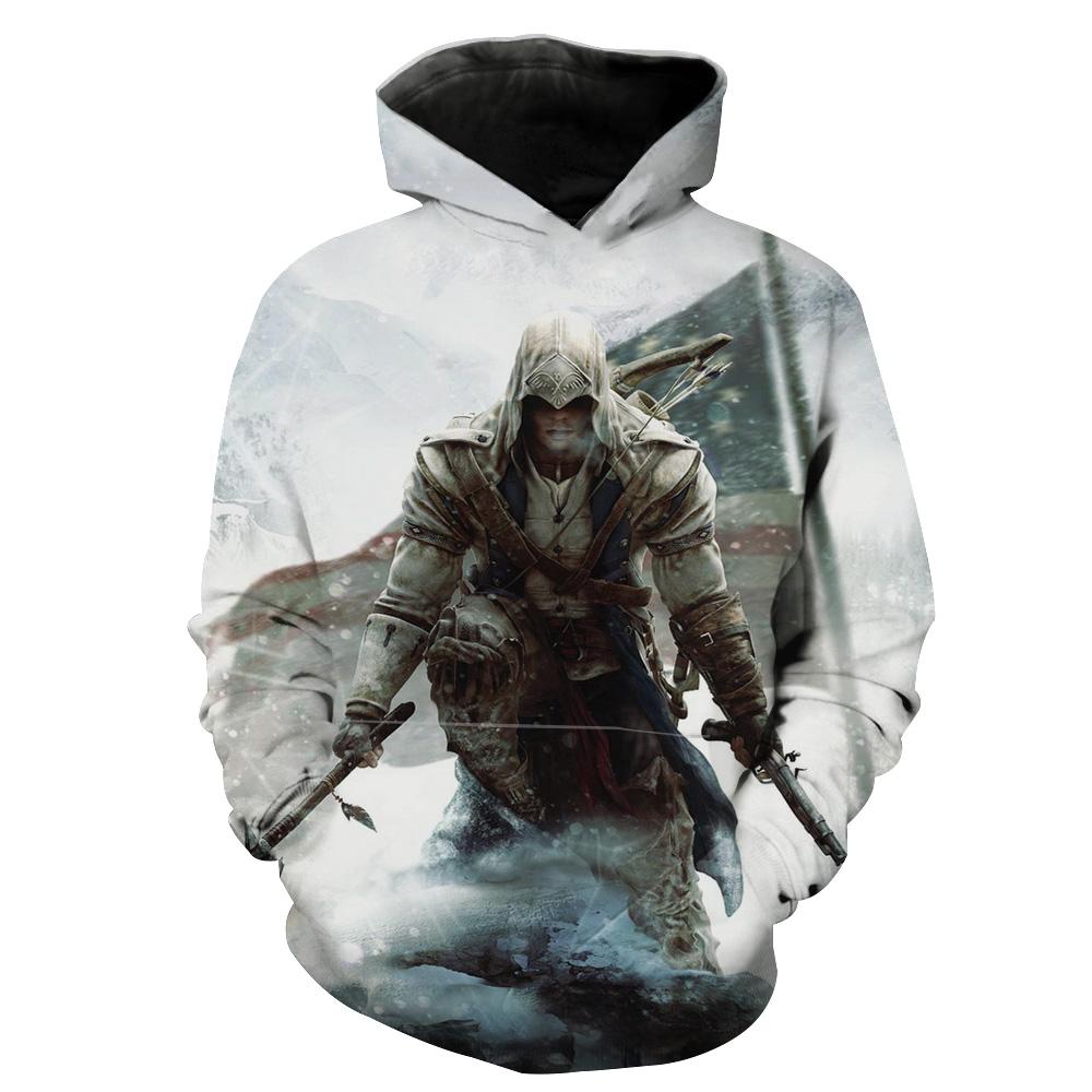 Assassins Creed American Flag Assassin’s Creed Odyssey Hoodie 3D