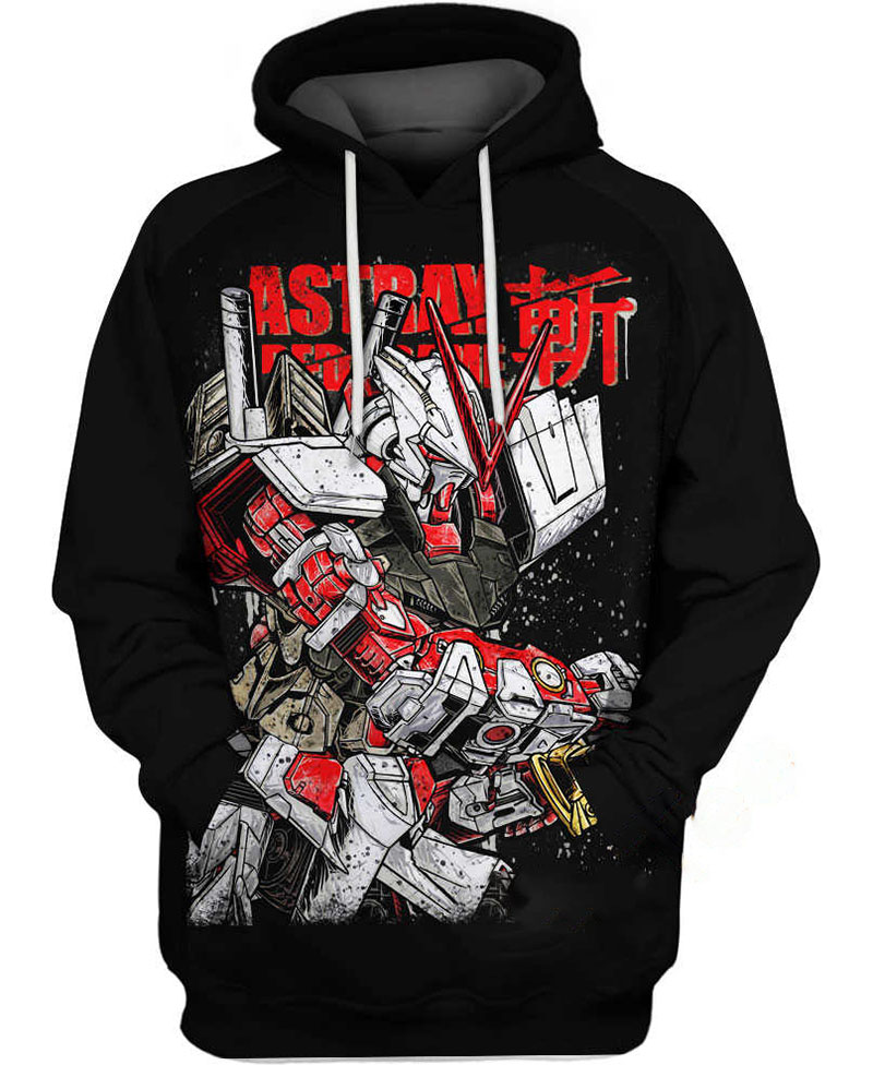 Astray Red Frame Hoodie 3D