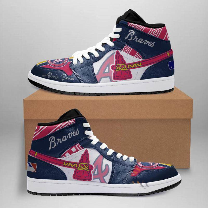 Atlanta Braves Custom Air Jordan Shoes