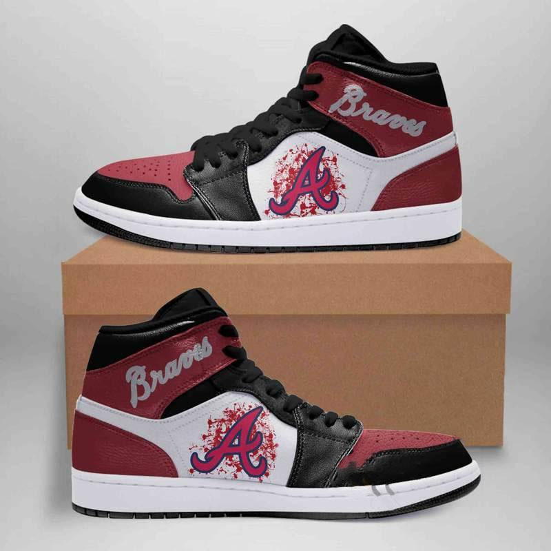 Atlanta Braves Mlb Custom Air Jordan Shoes
