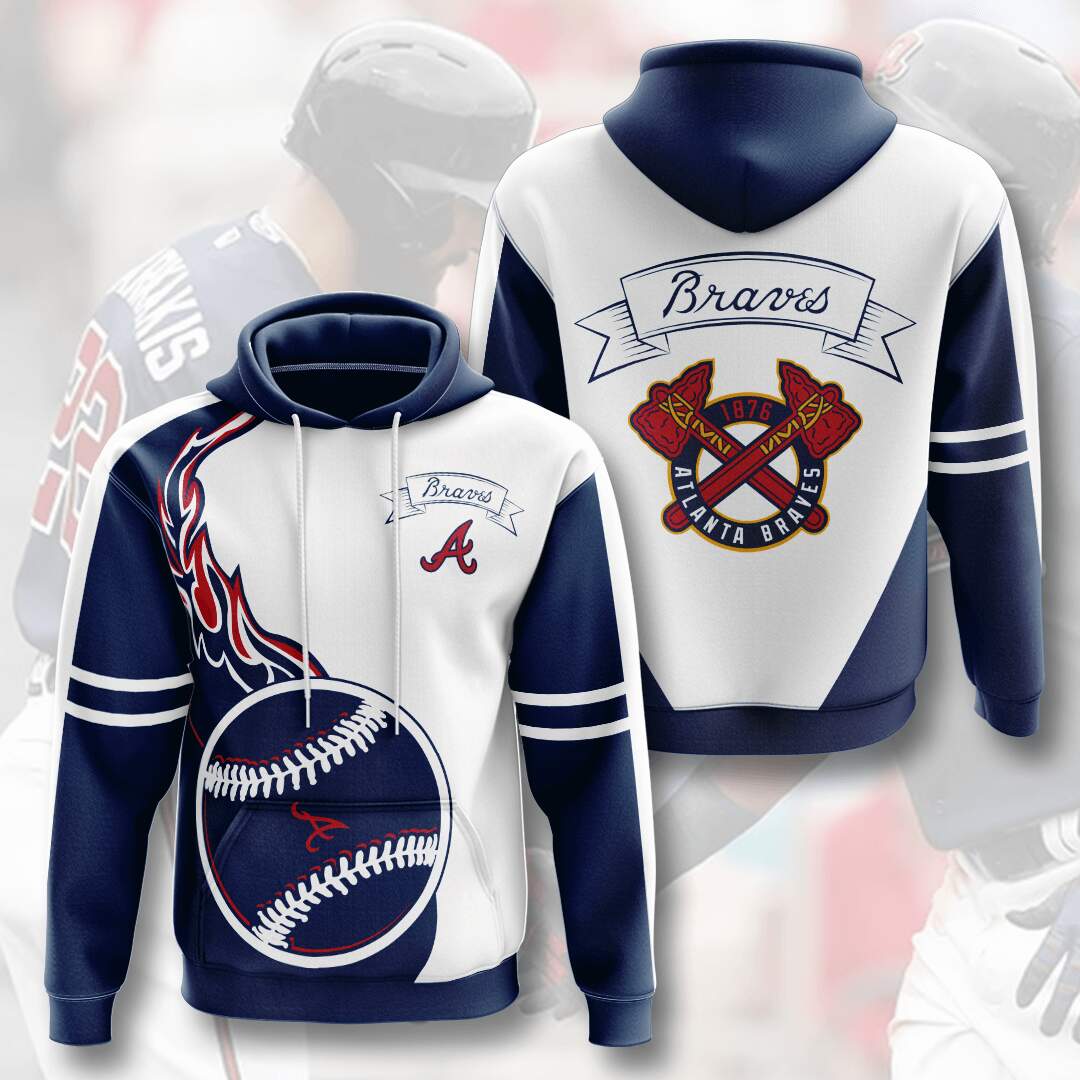 Atlanta Braves Custom Hoodie 3D