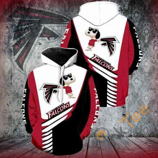 Atlanta Falcons Snoopy Hoodie 3d