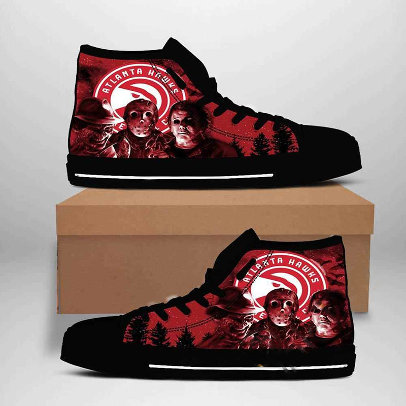 Atlanta Hawks Nba Basketball High Top Shoes