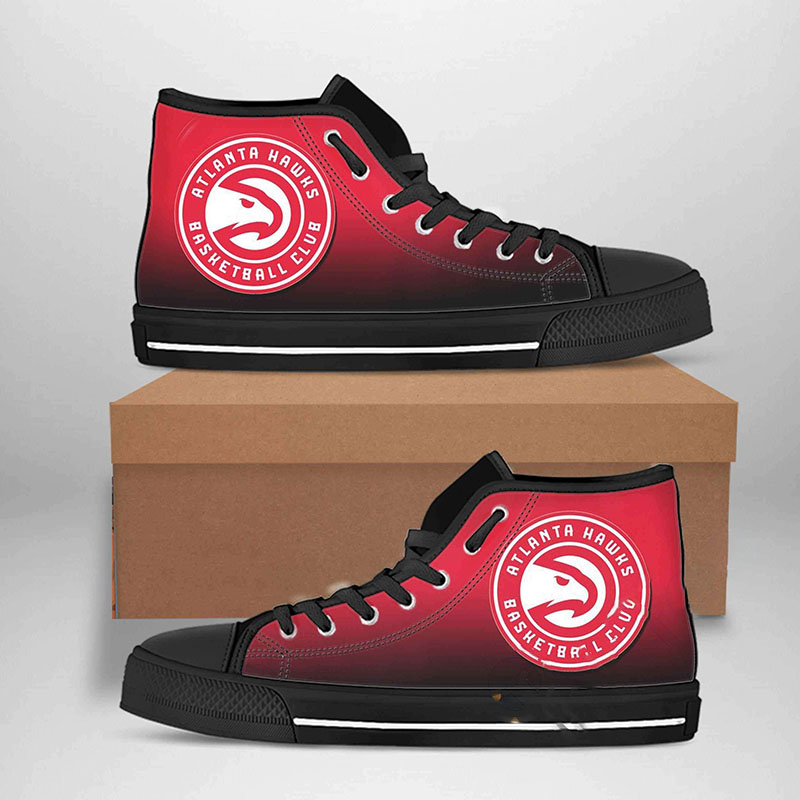 Atlanta Hawks Nba Basketball High Top Shoes