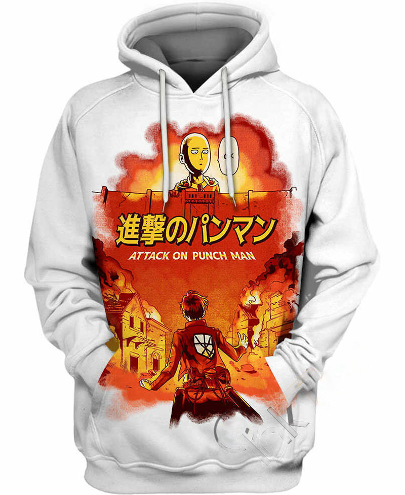 Attack On Punch Man Hoodie 3D