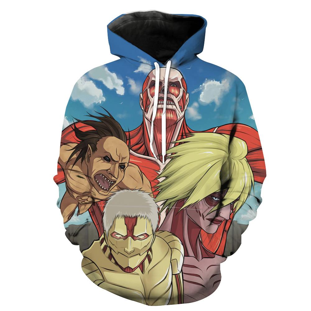 Attack On Titan All Colossal Titan Hoodie 3D