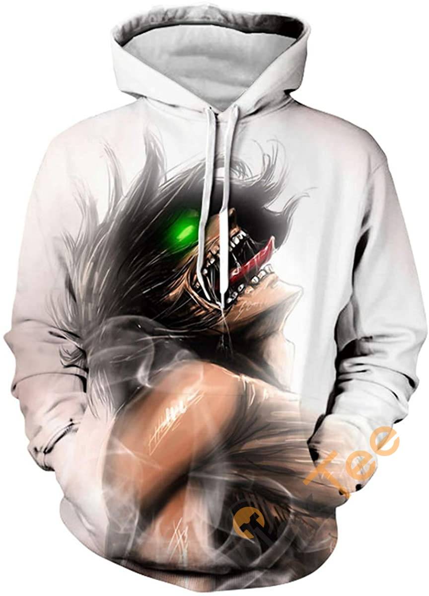 Attack On Titan Print Pullover With Front Pocket Hoodie 3D