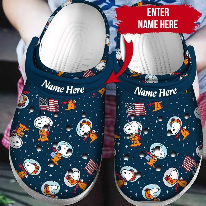 Autism Awareness Snoopy Custom Name Crocs Clog Shoes