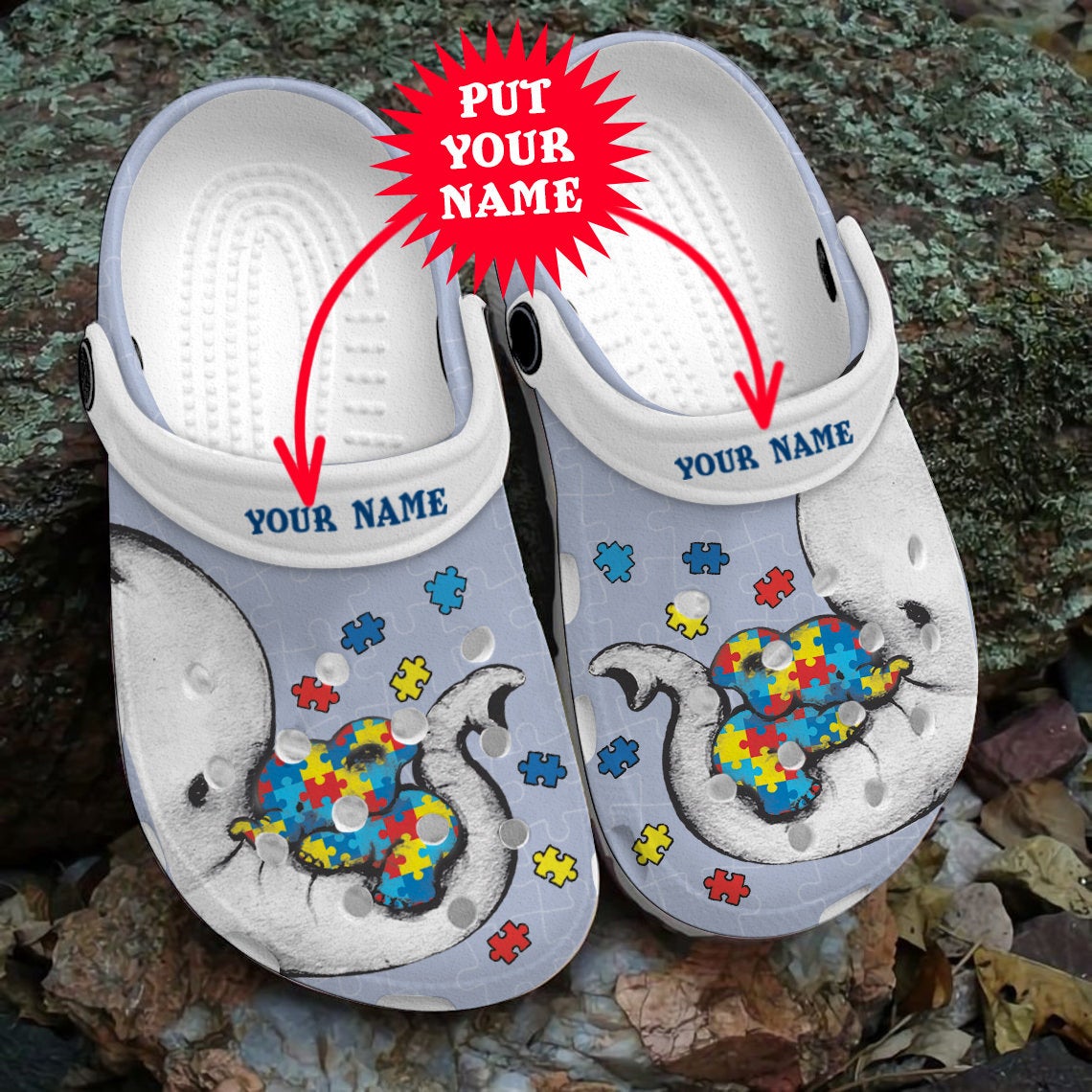 Autism Elephant Mom Different Beautiful Crocs Clog Shoes