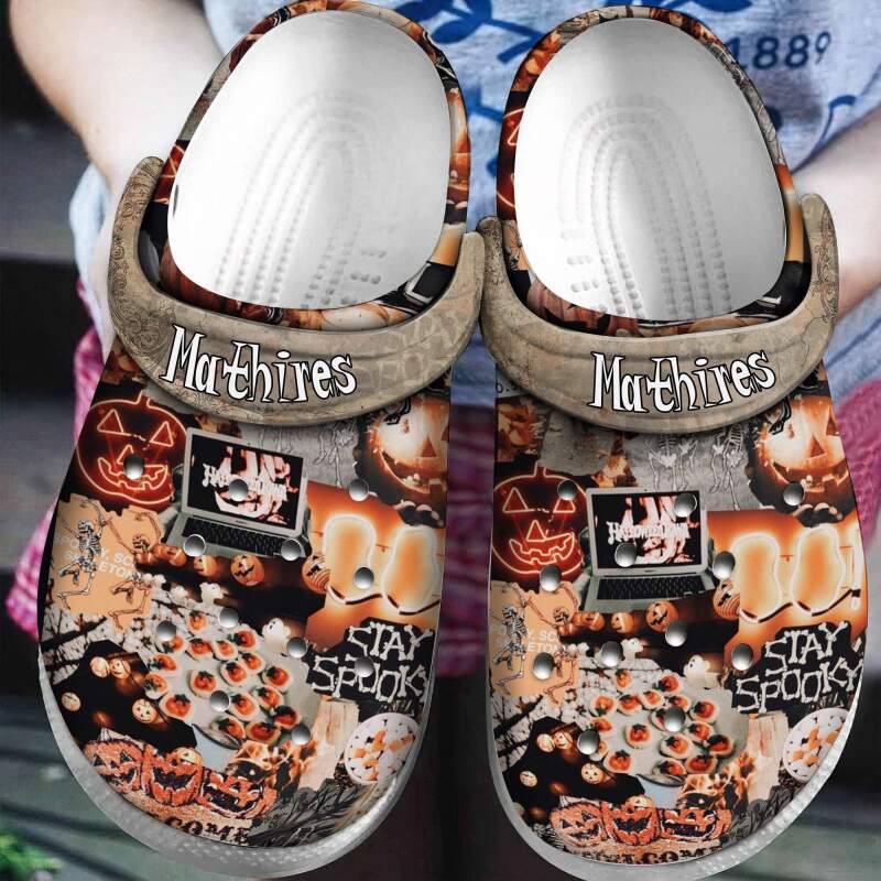 Autumn Season Fall Pumpkin Personalised Crocs Clog Shoes