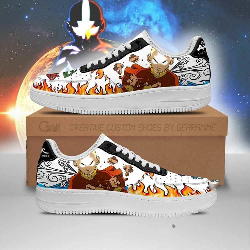 Avatar Airbender Characters Anime Nike Air Force Shoes