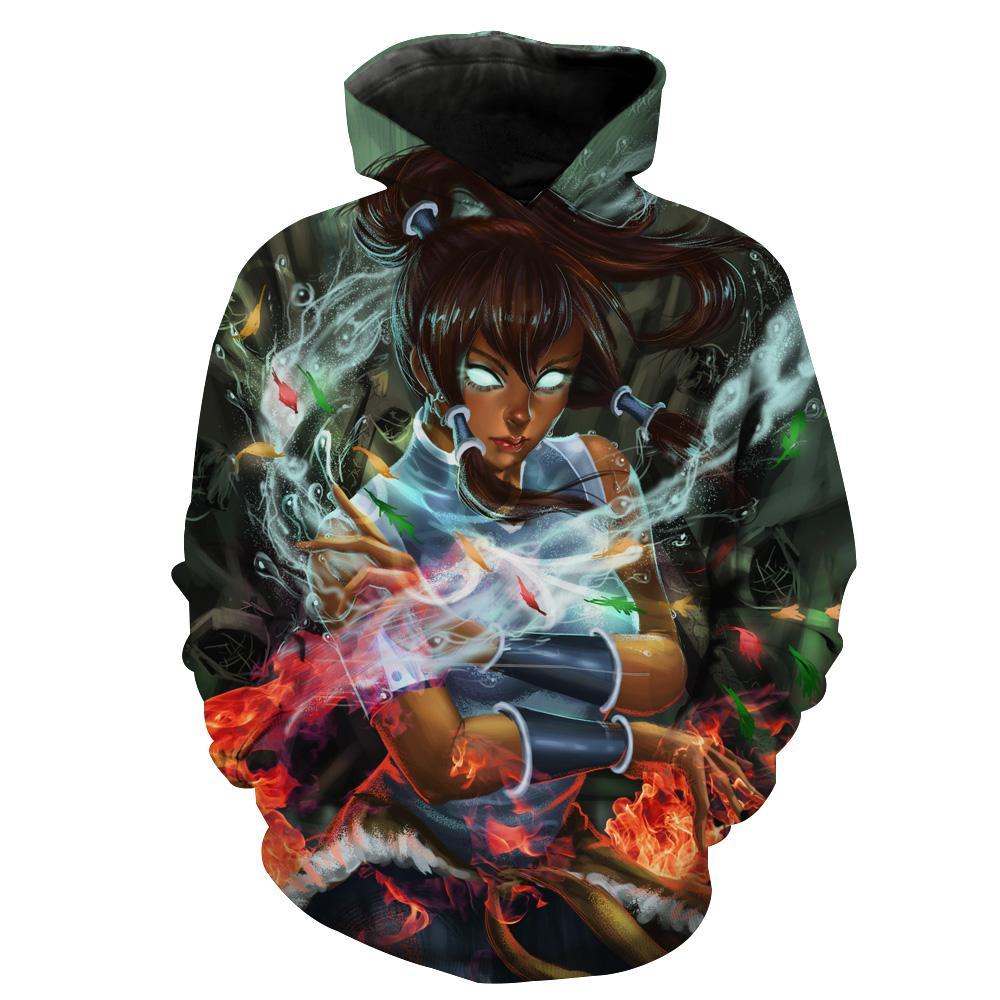 Avatar Mode Korra The Legend Of Korra Hoodie 3D