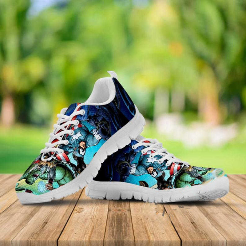 Avengers Custom Painted Marvel Studio Superhero Movie Running Nike Roshe Shoes