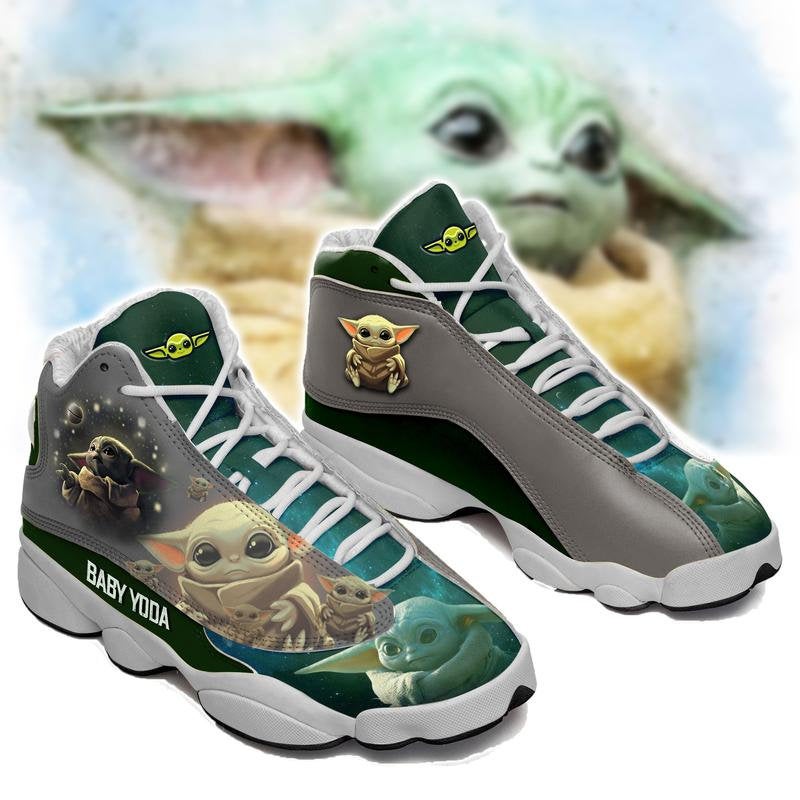 Baby Yoda From Star Wars Air Jordan Shoes