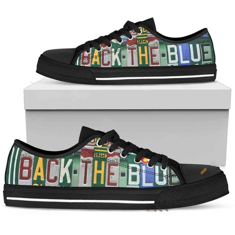 Back The Blue Low Top Shoes