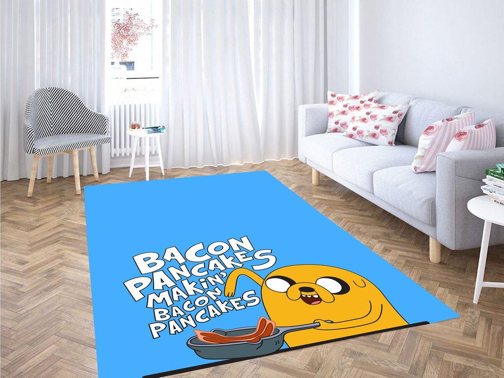 Bacon Pancakes Jack Adventure Time Living Room Modern Carpet Rug