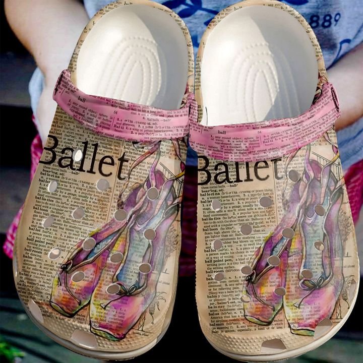 Ballet Vintage Style Crocs Clog Shoes