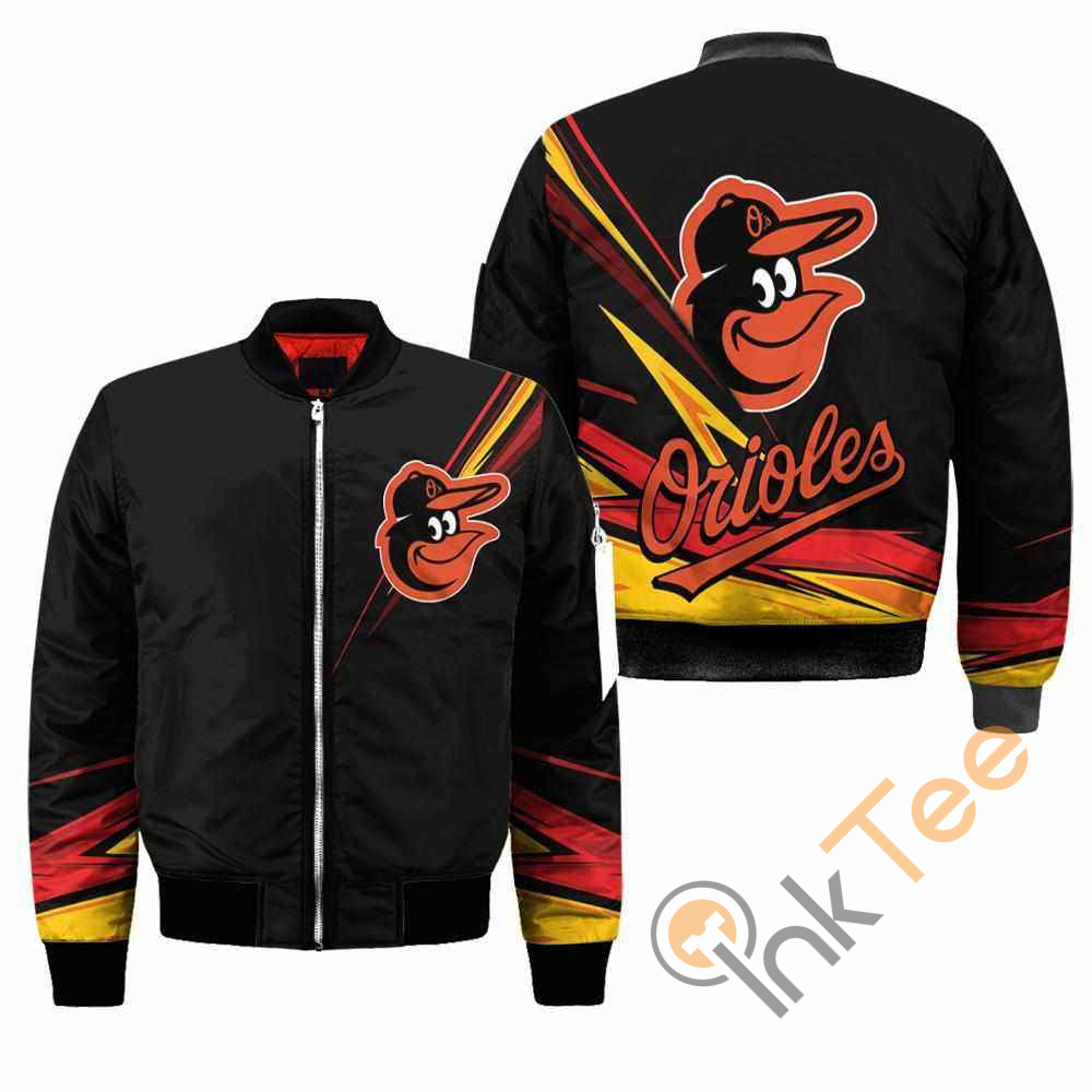 Baltimore Orioles MLB Black Apparel Best Christmas Gift For Fans Bomber Jacket