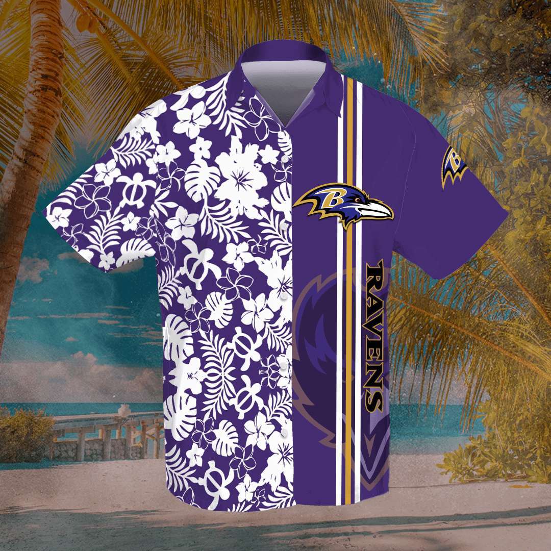 Baltimore Ravens Custom Hawaiian shirts