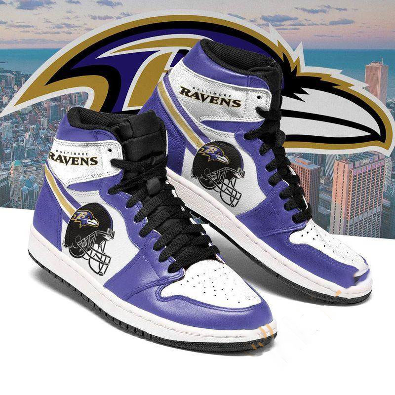 Baltimore Ravens Custom Sneaker Air Jordan Shoes
