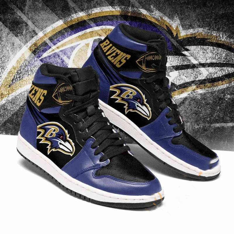 Baltimore Ravens Nfl Football Custom Air Jordan Shoes