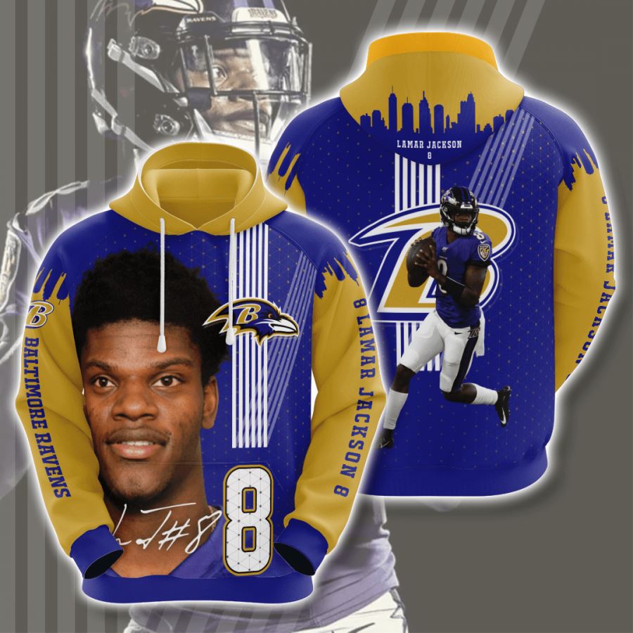 Baltimore Ravens Custom Hoodie 3D