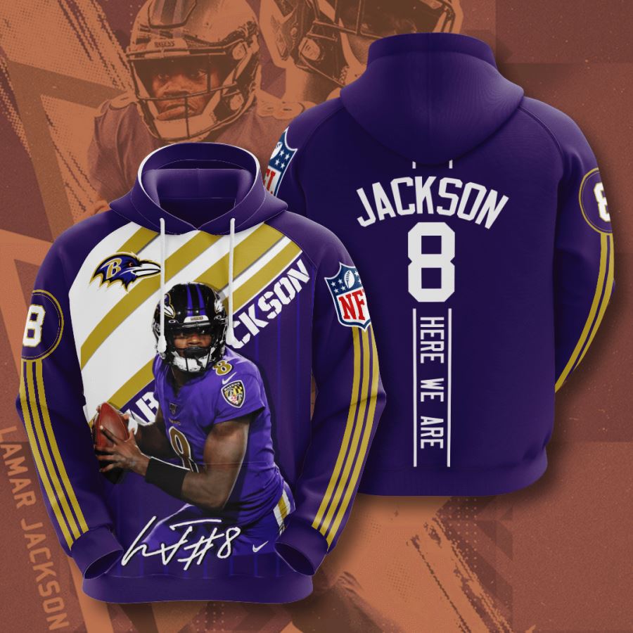 Baltimore Ravens Custom Hoodie 3D