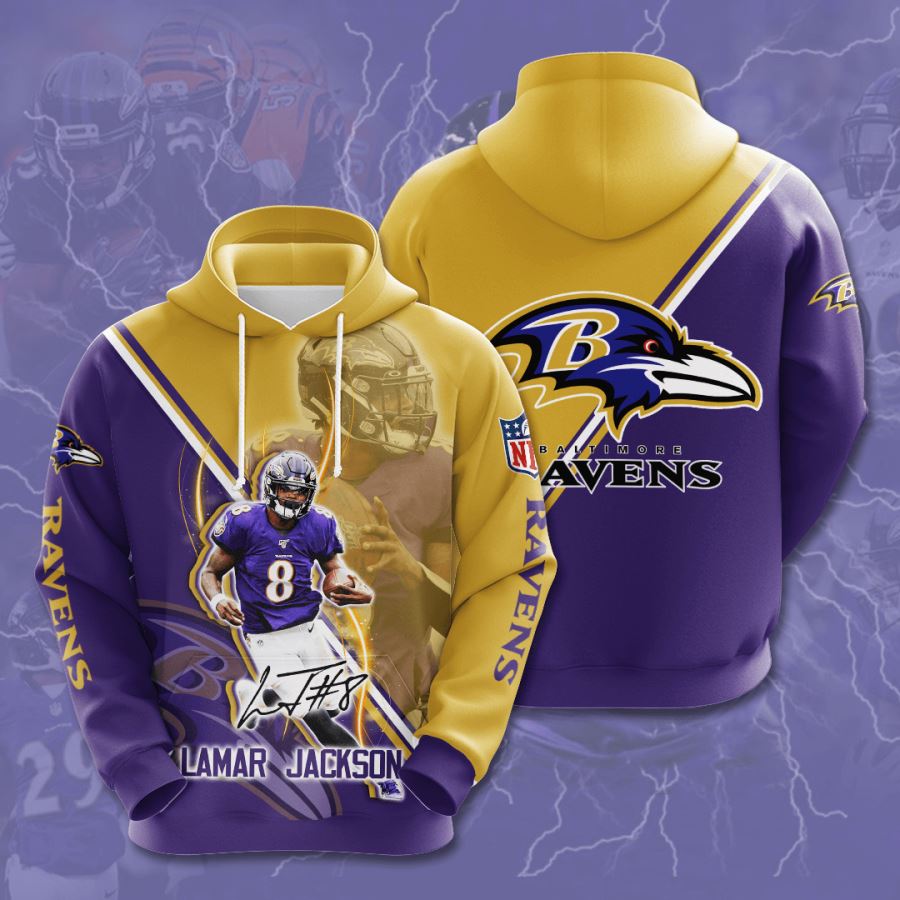Baltimore Ravens Custom Hoodie 3D