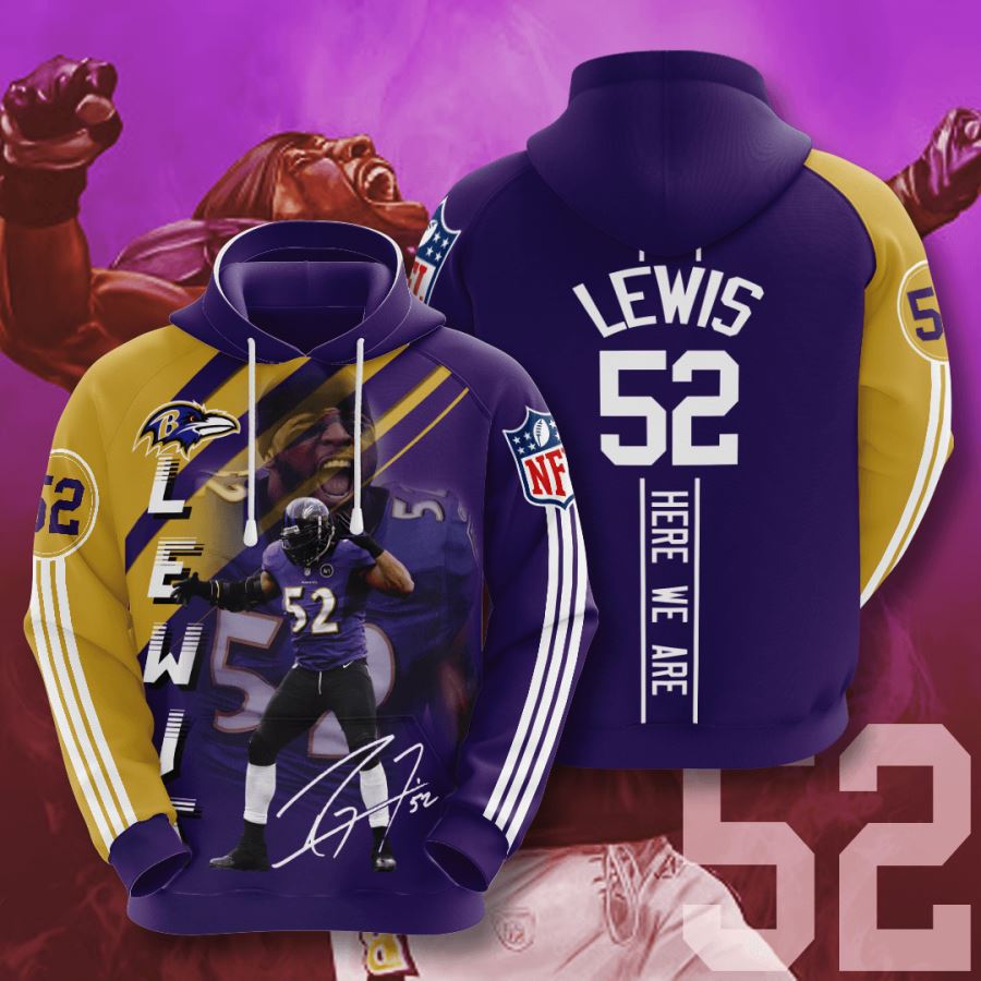 Baltimore Ravens Custom Hoodie 3D