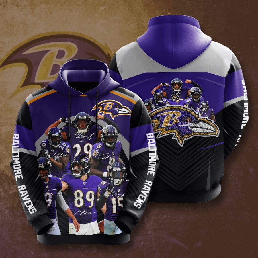 Baltimore Ravens Custom Hoodie 3D