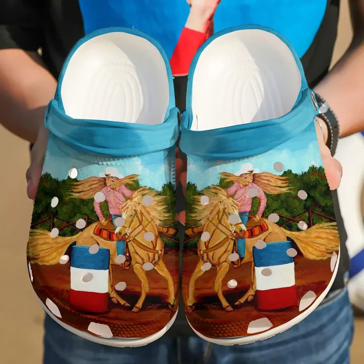 Barrel Racing Love Crocs Clog Shoes