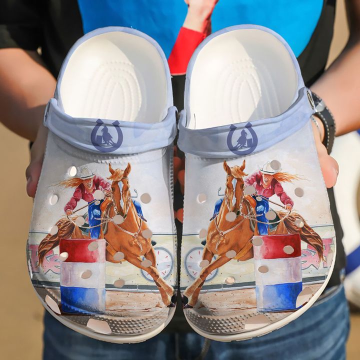 Barrel Racing Love Crocs Clog Shoes