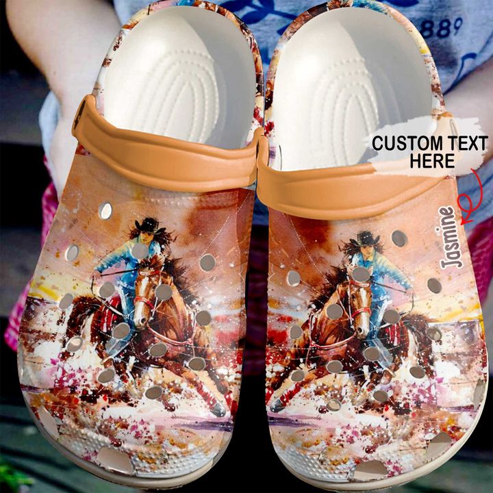 Barrel Racing Personalized Girl Crocs Clog Shoes