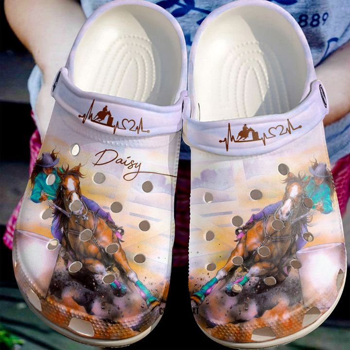 Barrel Racing Personalized Lover Crocs Clog Shoes