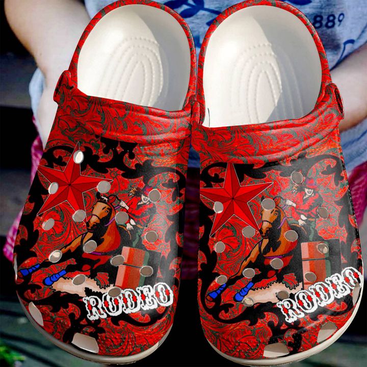 Barrel Racing Rodeo Crocs Clog Shoes