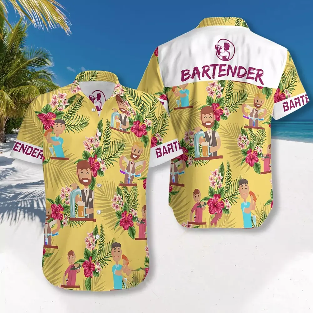 Bartender Hawaiian shirts