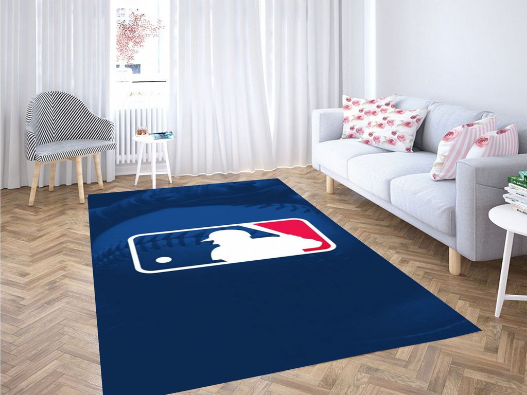 Baseball Logo Living Room Modern Carpet Rug