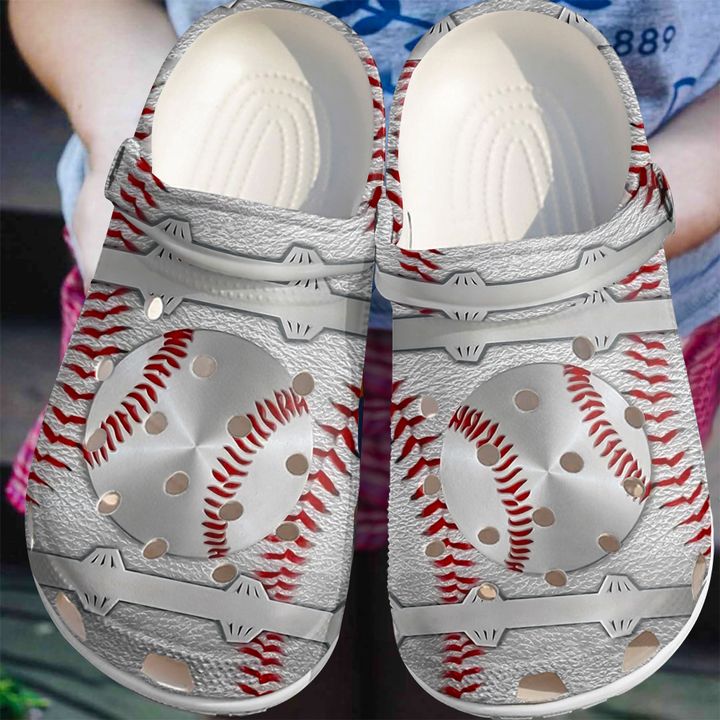 Baseball Metal Crocs Clog Shoes