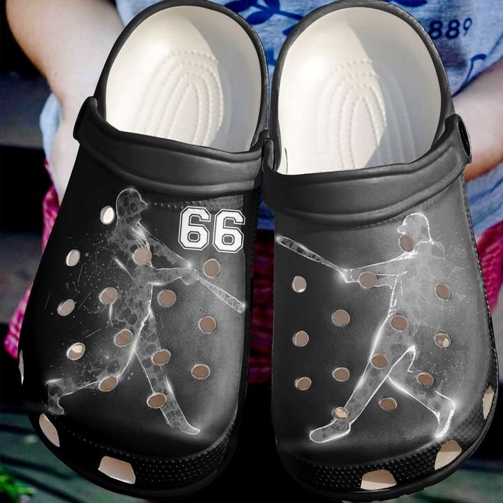 Baseball Personalized Glass Mix Color Crocs Clog Shoes