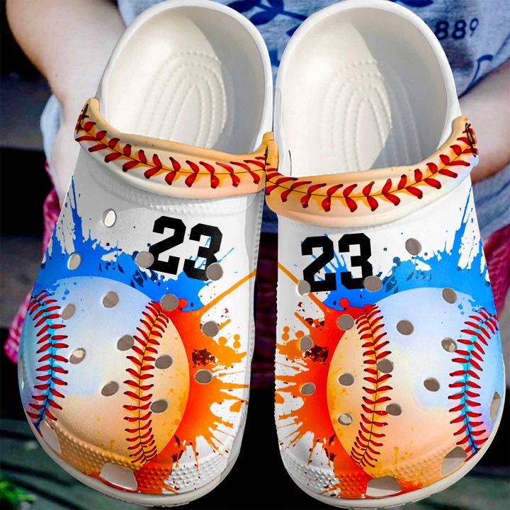 Baseball Personalized I Love Crocs Clog Shoes