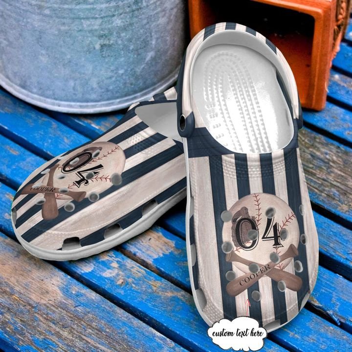 Baseball Personalized Vintage Crocs Clog Shoes