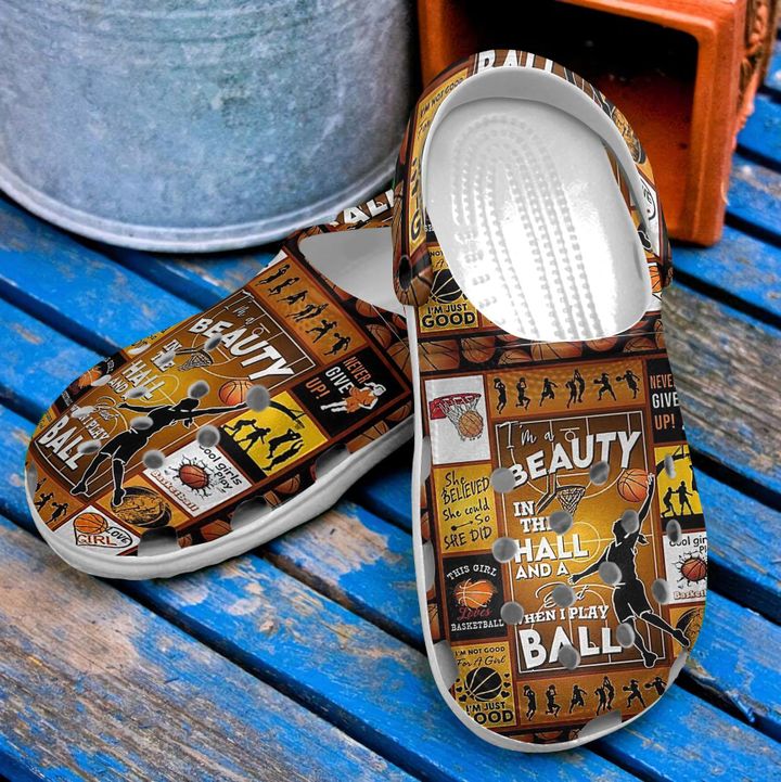 Basketball Beauty Ball Crocs Clog Shoes