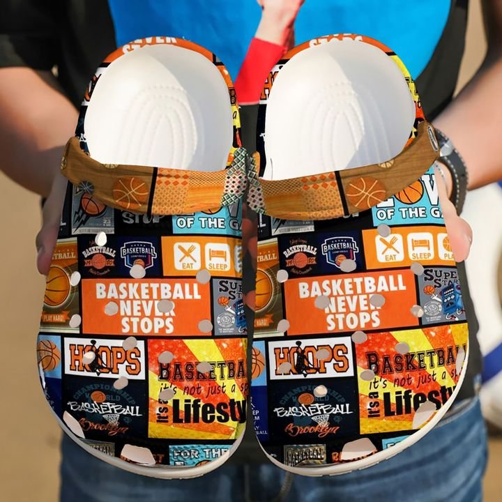 Basketball Never Stop Crocs Clog Shoes